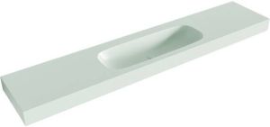 Mondiaz STOR MEDIUM Greey vrijhangende wastafel 230cm midden rand 12cm XM49783Greey