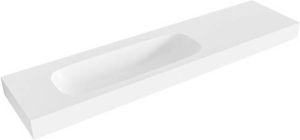 Mondiaz STOR MEDIUM Talc vrijhangende wastafel 190cm links rand 12cm XM49794Talc