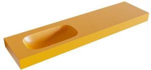Mondiaz STOR SMALL Ocher vrijhangende wastafel 180cm links rand 12cm XM49750Ocher
