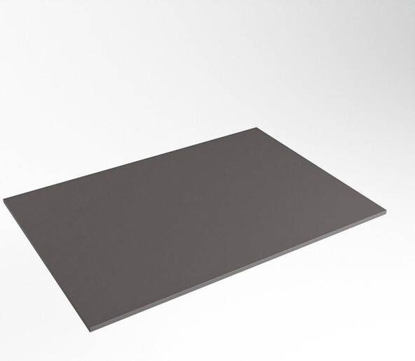 Mondiaz TOP 30 Topblad 40x30x0.9cm geschikt voor afdekplaat Solid surface Dark Grey TOP30-40X0.9DG