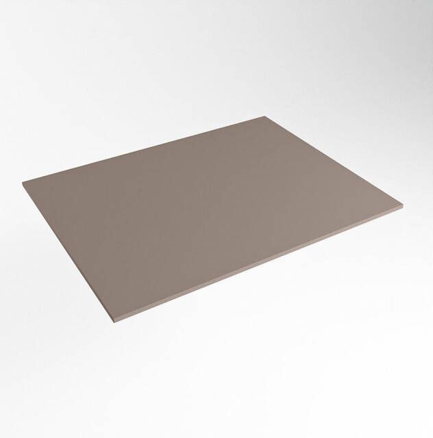 Mondiaz TOP 46 Topblad 40x46x0.9cm geschikt voor afdekplaat Solid surface Smoke TOP46-40X0.9SMO