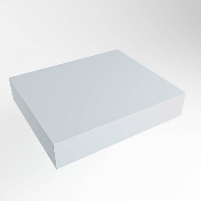 Mondiaz TOP 51 Topblad 40x51x12cm geschikt voor afdekplaat Solid surface Clay TOP51-40X12CLA