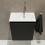 Mondiaz TURE Fonteinset 40x23x50cm 0 kraangaten 1 deur urban mat Wasbak rechts Solid Surface Wit FK75341036 - Thumbnail 2