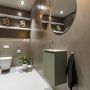 Mondiaz TURE Fonteinset 40x23x50cm 1 kraangat 1 deur army mat Wasbak rechts Solid Surface Wit FK75341125 - Thumbnail 2