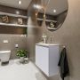 Mondiaz TURE Fonteinset 60x23x50cm 0 kraangaten 2 deuren cale mat Wasbak rechts Solid Surface Wit FK75341252 - Thumbnail 2
