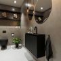 Mondiaz TURE Fonteinset 80x23x50cm 1 kraangat 2 deuren urban mat Wasbak midden Solid Surface Zwart FK75341401 - Thumbnail 2