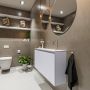Mondiaz TURE Toiletmeubel 100x23x50cm met 0 kraangaten 2 deuren cale mat Wastafel Eden rechts Solid Surface Zwart FK75341615 - Thumbnail 2