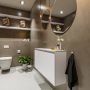 Mondiaz TURE Toiletmeubel 100x23x50cm met 0 kraangaten 2 deuren talc mat Wastafel Eden links Solid Surface Zwart FK75341381 - Thumbnail 2