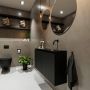 Mondiaz TURE Toiletmeubel 100x23x50cm met 0 kraangaten 2 deuren urban mat Wastafel Eden rechts Solid Surface Zwart FK75341412 - Thumbnail 2