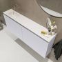 Mondiaz TURE Toiletmeubel 120x23x50cm met 0 kraangaten 2 deuren cale mat Wastafel Eden links Solid Surface Wit FK75341268 - Thumbnail 2