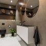 Mondiaz TURE Toiletmeubel 120x23x50cm met 0 kraangaten 2 deuren linen mat Wastafel Eden midden Solid Surface Wit FK75341236 - Thumbnail 2