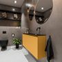 Mondiaz TURE Toiletmeubel 120x23x50cm met 0 kraangaten 2 deuren ocher mat Wastafel Eden rechts Solid Surface Wit FK75341180 - Thumbnail 2