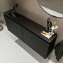 Mondiaz TURE Toiletmeubel 120x23x50cm met 0 kraangaten 2 deuren urban mat Wastafel Eden links Solid Surface Zwart FK75341416 - Thumbnail 2