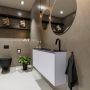 Mondiaz TURE Toiletmeubel 120x23x50cm met 1 kraangaten 2 deuren cale mat Wastafel Eden rechts Solid Surface Zwart FK75341620 - Thumbnail 2