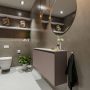 Mondiaz TURE Toiletmeubel 120x23x50cm met 1 kraangaten 2 deuren smoke mat Wastafel Eden links Solid Surface Wit FK75341117 - Thumbnail 2