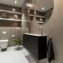 Mondiaz TURE Toiletmeubel 120x23x50cm met 1 kraangaten 2 deuren urban mat Wastafel Eden rechts Solid Surface Zwart FK75341417 - Thumbnail 2