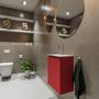 Mondiaz TURE Toiletmeubel 40x23x50cm met 0 kraangaten 1 deuren fire mat Wastafel Eden links Solid Surface Wit FK75341184 - Thumbnail 2