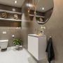 Mondiaz TURE Toiletmeubel 60x23x50cm met 0 kraangaten 2 deuren linen mat Wastafel Eden links Solid Surface Zwart FK75341572 - Thumbnail 2