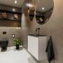 Mondiaz TURE Toiletmeubel 60x23x50cm met 0 kraangaten 2 deuren linen mat Wastafel Eden midden Solid Surface Wit FK75341218 - Thumbnail 2