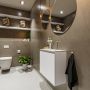 Mondiaz TURE Toiletmeubel 60x23x50cm met 0 kraangaten 2 deuren talc mat Wastafel Eden rechts Solid Surface Zwart FK75341371 - Thumbnail 2