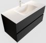Mondiaz VICA Badkamermeubelset 100cm 2 lades wasbak Cloud midden 1 kraangat solid surface urban PC75341504 - Thumbnail 1
