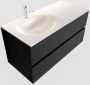 Mondiaz VICA Badkamermeubelset 100cm 2 lades wasbak Moon links 1 kraangat solid surface urban PC75341473 - Thumbnail 1