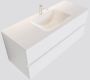 Mondiaz VICA Badkamermeubelset 120cm 2 lades wasbak Cloud midden 1 kraangat solid surface talc PC75341076 - Thumbnail 1