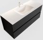 Mondiaz VICA Badkamermeubelset 120cm 2 lades wasbak Cloud midden 1 kraangat solid surface urban PC75341511 - Thumbnail 1