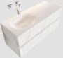 Mondiaz VICA Badkamermeubelset 120cm 2 lades wasbak Moon links 0 kraangaten solid surface carrara marmer PC75341559 - Thumbnail 1
