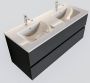 Mondiaz VICA Badkamermeubelset 120cm 2 lades wastafel denia dubbel 2 kraangaten keramiek darkgrey PC75341159 - Thumbnail 1