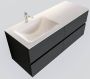 Mondiaz VICA Badkamermeubelset 120cm 4 lades wasbak Cloud links 1 kraangat solid surface darkgrey PC75341125 - Thumbnail 1