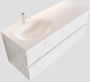 Mondiaz VICA Badkamermeubelset 120cm 4 lades wasbak Moon links 1 kraangat solid surface carrara marmer PC75341610 - Thumbnail 1