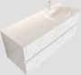 Mondiaz VICA Badkamermeubelset 120cm 4 lades wasbak Moon rechts 1 kraangat solid surface carrara marmer PC75341611 - Thumbnail 1