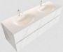 Mondiaz VICA Badkamermeubelset 150cm 2 lades wasbak Moon dubbel 2 kraangaten solid surface carrara marmer PC75341573 - Thumbnail 1