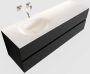 Mondiaz VICA Badkamermeubelset 150cm 2 lades wasbak Moon links 0 kraangaten solid surface urban PC75341484 - Thumbnail 1