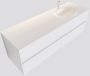 Mondiaz VICA Badkamermeubelset 150cm 4 lades wasbak Moon rechts 1 kraangat solid surface talc PC75341132 - Thumbnail 1