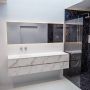 Mondiaz VICA Badkamermeubelset 200cm 4 lades wasbak Cloud links 0 kraangaten solid surface carrara marmer PC75341714 - Thumbnail 1