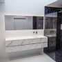 Mondiaz VICA Badkamermeubelset 200cm 4 lades wasbak Moon rechts 0 kraangaten solid surface carrara marmer PC75341709 - Thumbnail 1