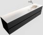Mondiaz VICA Badkamermeubelset 200cm 4 lades wasbak Moon rechts 0 kraangaten solid surface urban PC75341697 - Thumbnail 1