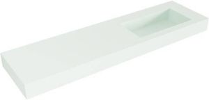 Mondiaz ZINK Greey vrijhangende wastafel 170cm rechts rand 12cm XM49437Greey