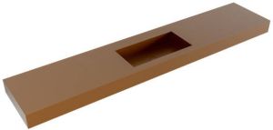 Mondiaz ZINK Rust vrijhangende wastafel 230cm midden rand 12cm XM49459Rust