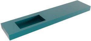 Mondiaz ZINK Smag vrijhangende wastafel 210cm Positie wasbak links rand 12cm XM49452Smag