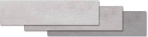 Mosa Terra Tones Tegelstroken voor wand- en vloer 15x60cm 12mm gerectificeerd R10 porcellanato Middengrijs 206Z V 015060
