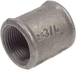 Nefit Ind Nr270 ronde sok met 2 x binnendraad 1 zwart 9172700005