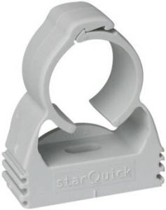 Nemo Go clipsbeugel Star Quick Ø24mm Ø28mm PVC grijs (per 3) 441584