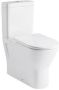 Nemo GO XComfort PACK staand toilet verhoogd 45 cm zonder spoelrand muuraansluiting H PK 18 cm met dunne zitting softclose wit RST16AWHA+RST15AWHA+RESC0004 - Thumbnail 2