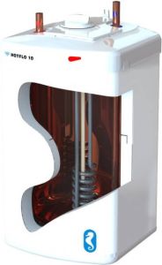 Nemo Skill Hotflo keukenboiler elektrisch koper 10 L 2kW onder de gootsteen ErP SWW C tapwaterprofiel XS 95805105