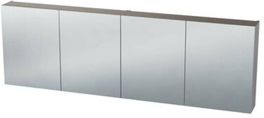 Nemo Spring Nebulo spiegelkast 200x65x17.8cm 4 deuren glazen leggers met stopcontact zonder schakelaar kleur: U1202 ST9 Cashmere 20037023