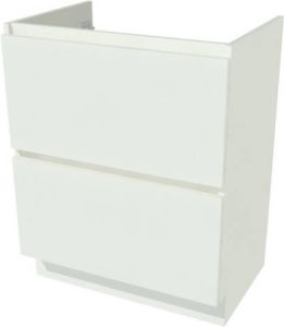 Nemo Spring Ventus Tre onderbouwkast B700 x H880 x D495 mm 2 laden greeploos kleur Onyx Grey 941452