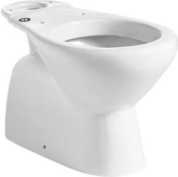 Nemo Start Star staand toilet 680 x 390 x 360 mm wit porselein Suitgang 135 mm wczitting en jachtbak niet inbegrepen FL13AWHA 049014